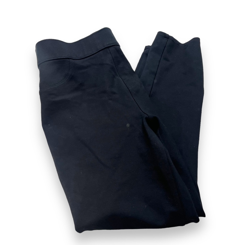 Spanx The Perfect Pant Ankle Ponte Pull On Black Leggings Size Large 17748